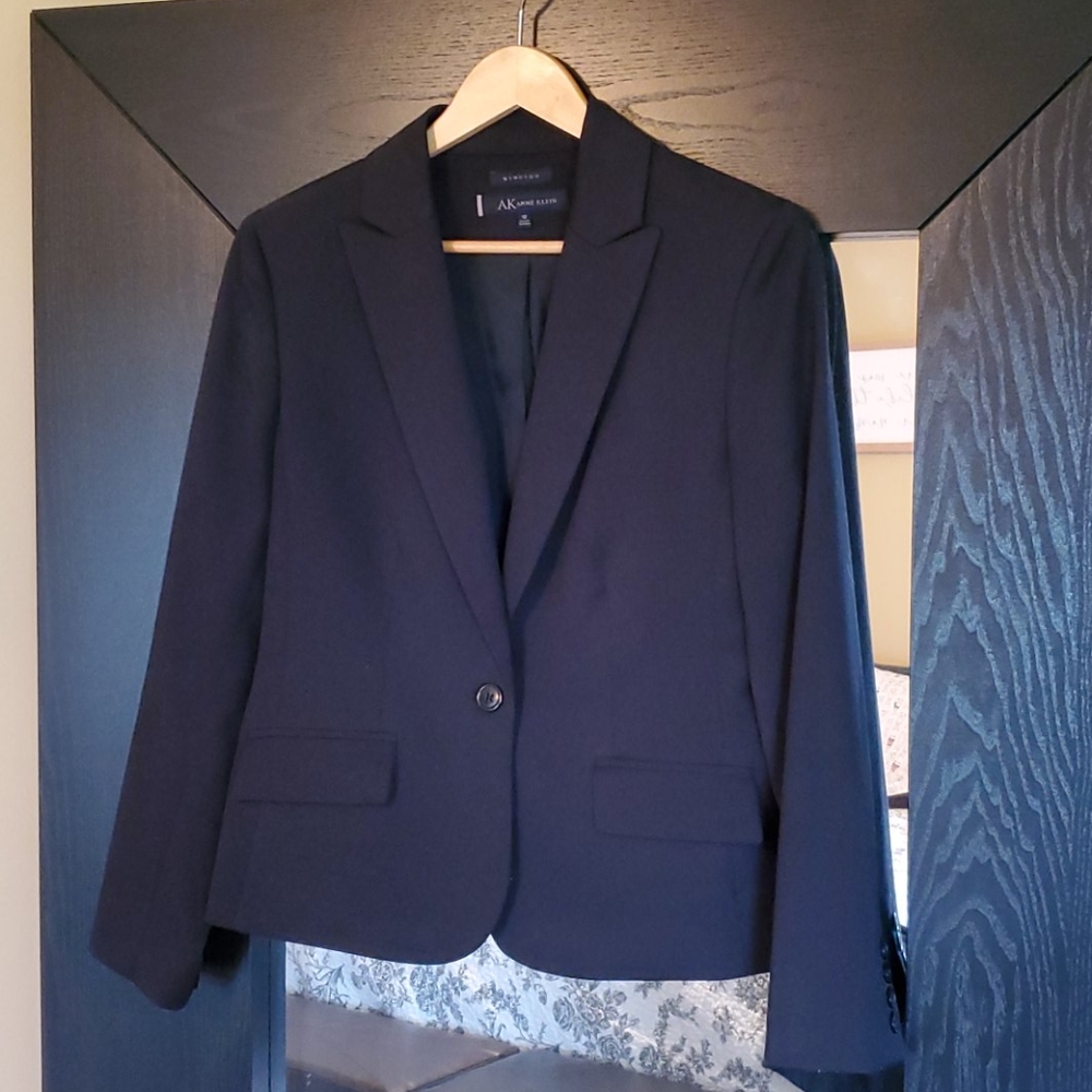 Women's Black Suit Jacket / Skirt